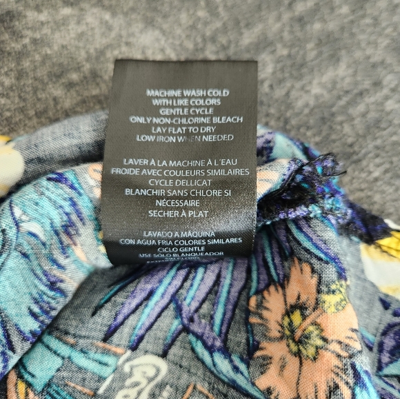 Coca-Cola Hawaiian Tropical Shirt Mens L Bright Hibiscus Floral Summer Beach VTG - Picture 7 of 9